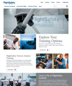 FlightSafety.com - Redesigned Homepage