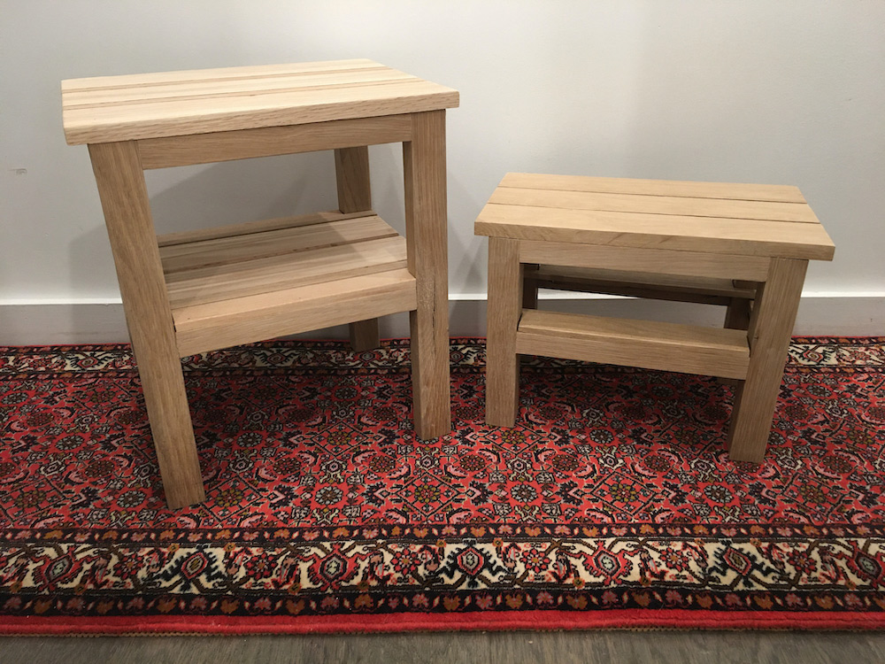 Red & White Oak Stools